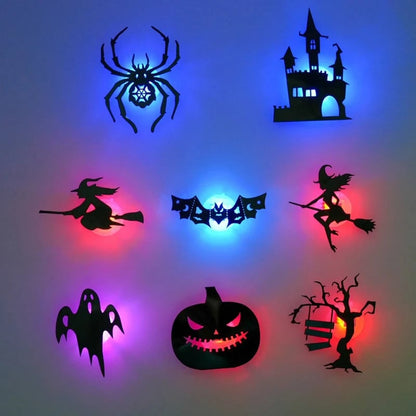 🎃Halloween HOT SALE 49% OFF 👻 Halloween LED Silhouette Wall Light Stickers