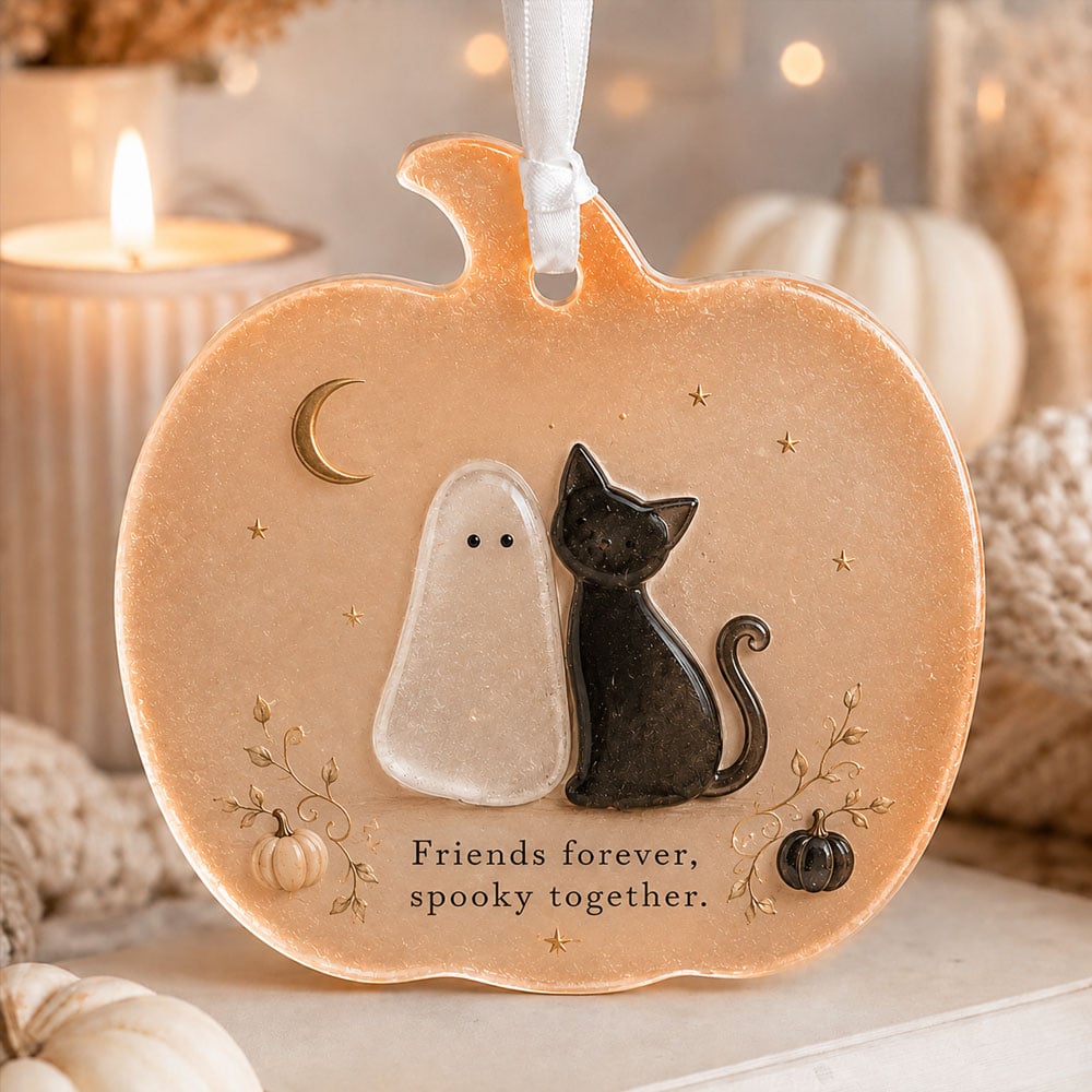 🎃 Spooky Friendship Pumpkin Ornament