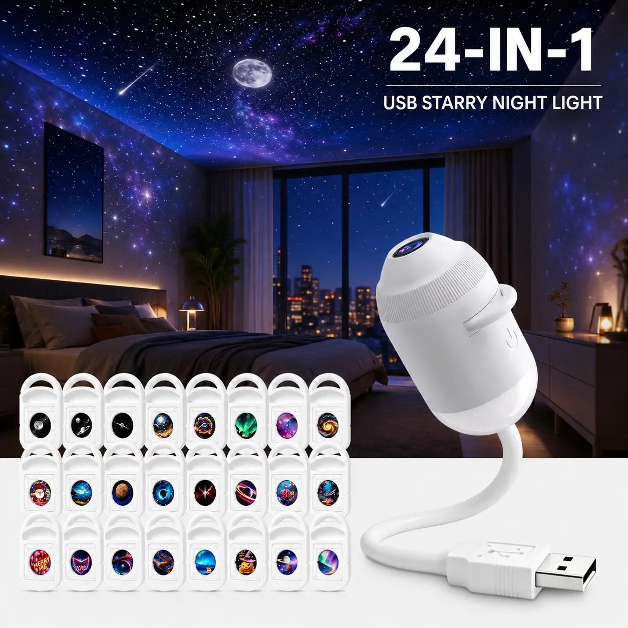 ✨ Plug-and-Play HD Star Projector