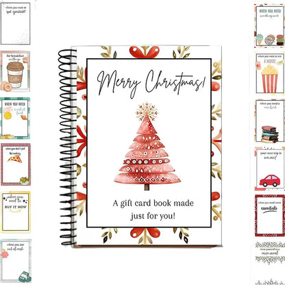 🔥🎁Ready for Christmas!🎅Christmas Gift Card Booklet -👍DIY Spiral-Bound Christmas Gift Card Holder Book
