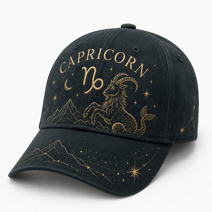♈♉12 Zodiac Signs Embroidered Cap Collection – Celestial Hats Made for Every Personality 🧢100% Cotton