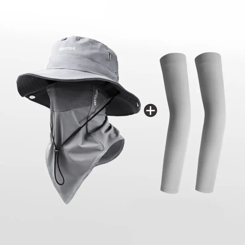 Unisex Sun Protection Hat with Neck Flap