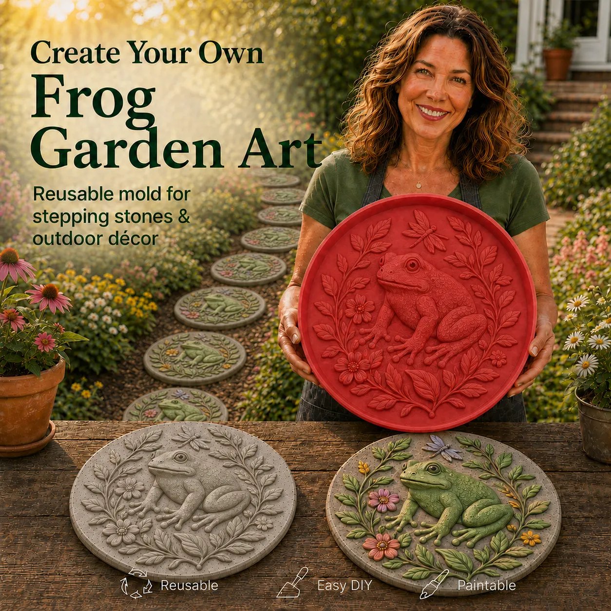 ✨Animal Garden Art Stepping Stone Mold