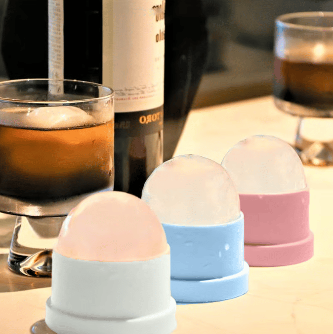 🧊 3-Pack Ice Ball Maker Moulds - For Whiskey, Cocktails, Bourbon