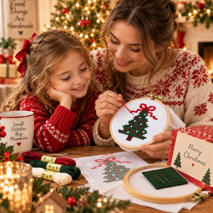 🎄Complete Christmas Embroidery Ornament DIY Kit