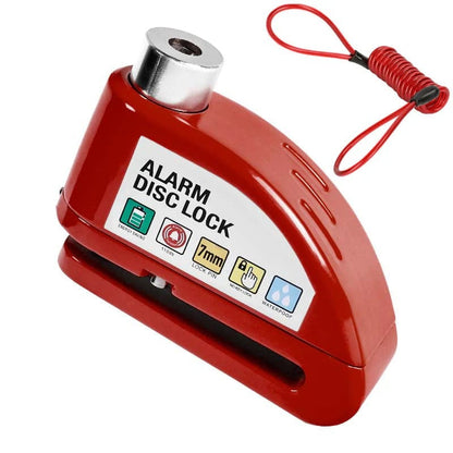 🏍️🔒 Motorcycle/Bicycle Disc Brake Lock with Alarm | Instant Security, Effective Deterrent 🚨
