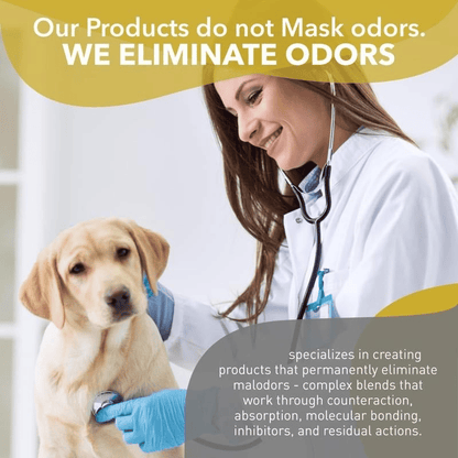 Kennel Odor Eliminator 🍑  Concentrate – Non-Enzymatic, Apricot & Fresh Scents for Tough Pet Odors