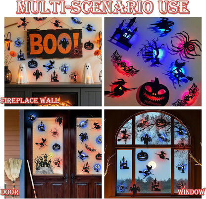 🎃Halloween HOT SALE 49% OFF 👻 Halloween LED Silhouette Wall Light Stickers