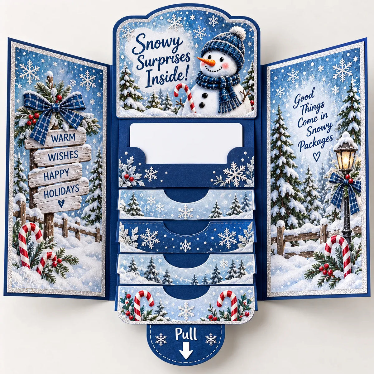 🎅🎁 New 2026 Waterfall Christmas Gift Card Booklet