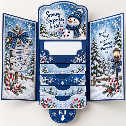 🎅🎁 New 2026 Waterfall Christmas Gift Card Booklet