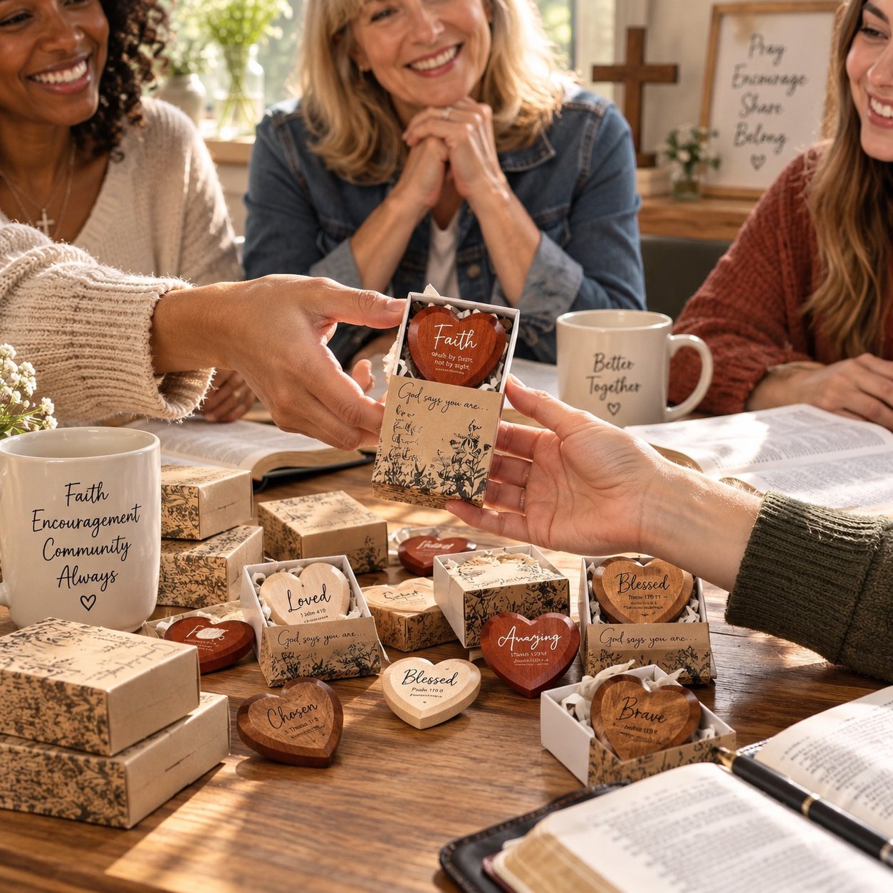✝️🎁Christian Pocket Heart Gift Set (Set of 12)