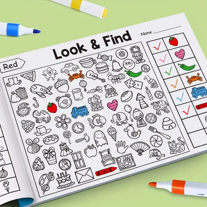 ✍️🧠Interactive Look & Find Colouring Book