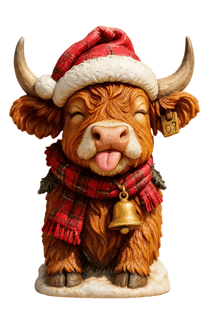 Highland Cow Advent Calendar 2026 – 24-Day Christmas Countdown with Cute Highland Cow Figurines