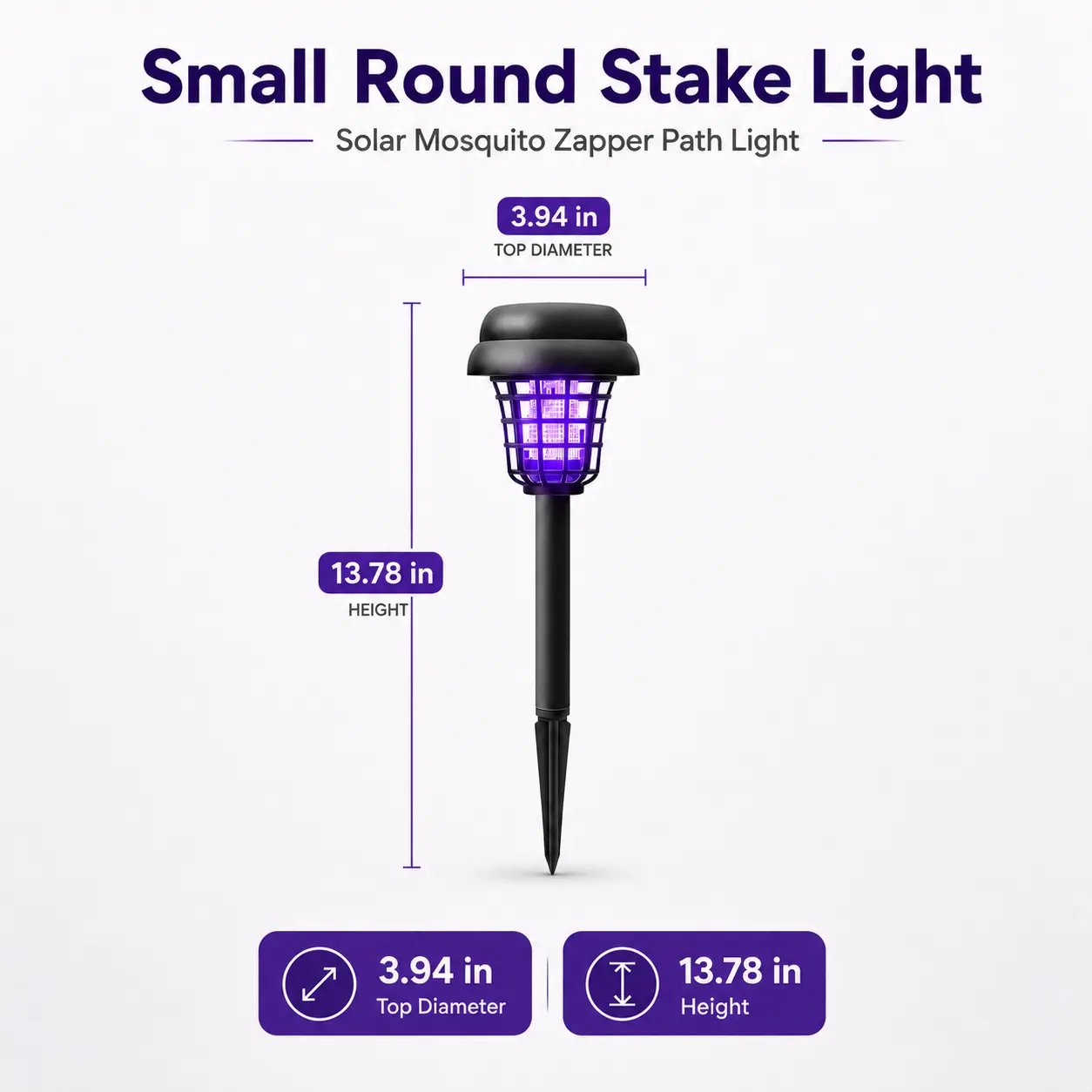 Solar Mosquito Zapper Path Light