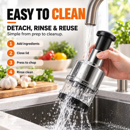 🥣Tyiiplus™ Chop Garlic Faster – Press-Down Manual Food Chopper
