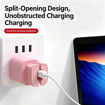 ⏳🔥LIMITED-TIME BUY 1 GET 1 FREE! ⏰2-in-1 Silicone Charger Protector – Guard Your Brick, Tame Your Cable – No More Messy Wires, No More Scuffed Chargers 🧼