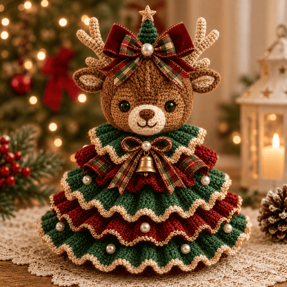 🎄Crochet Animal Christmas Tree DIY Kit