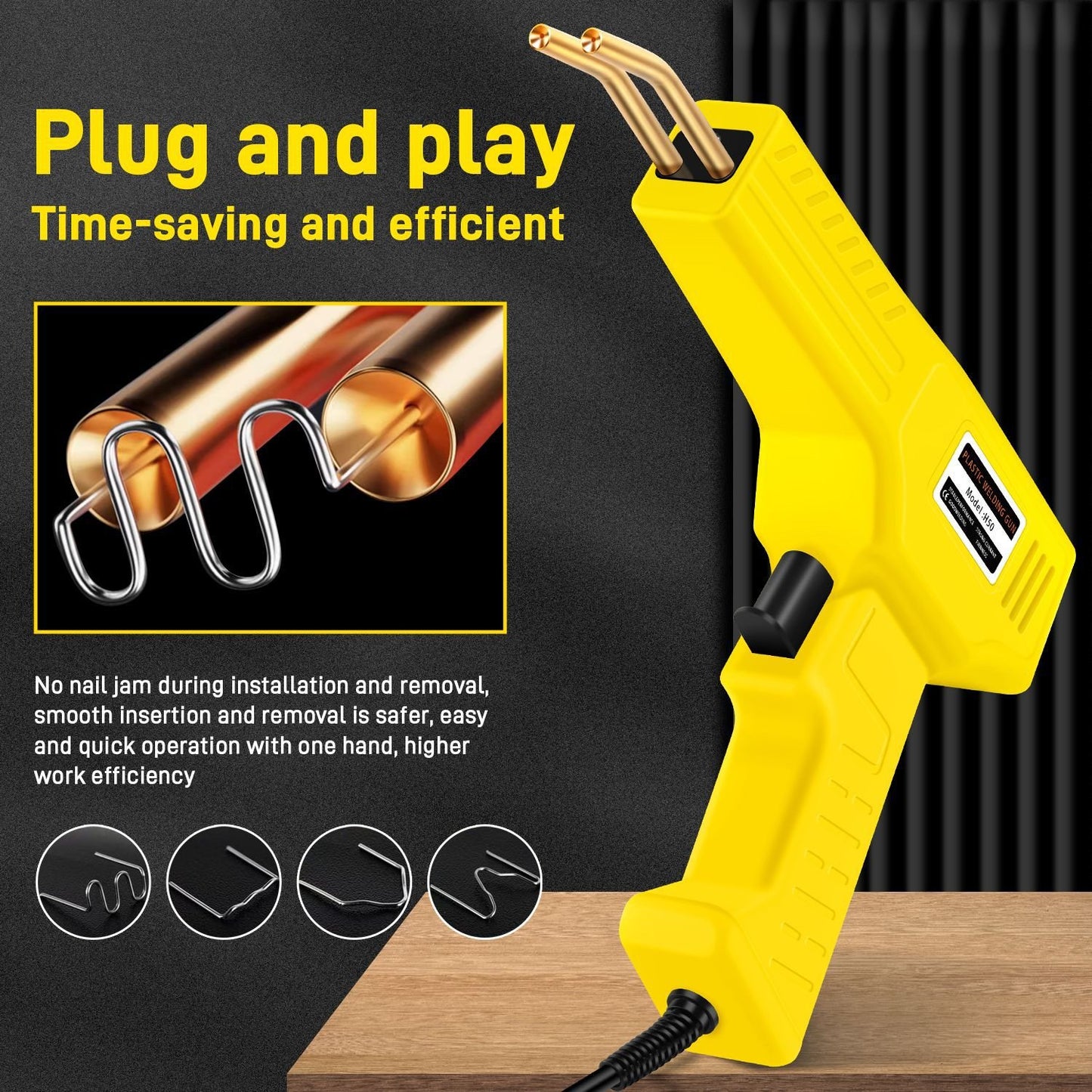 ⚒️2 in 1 Plastic Welding Kit (200PCS 4 Types Portable Automotive Hot Welding Staplers)