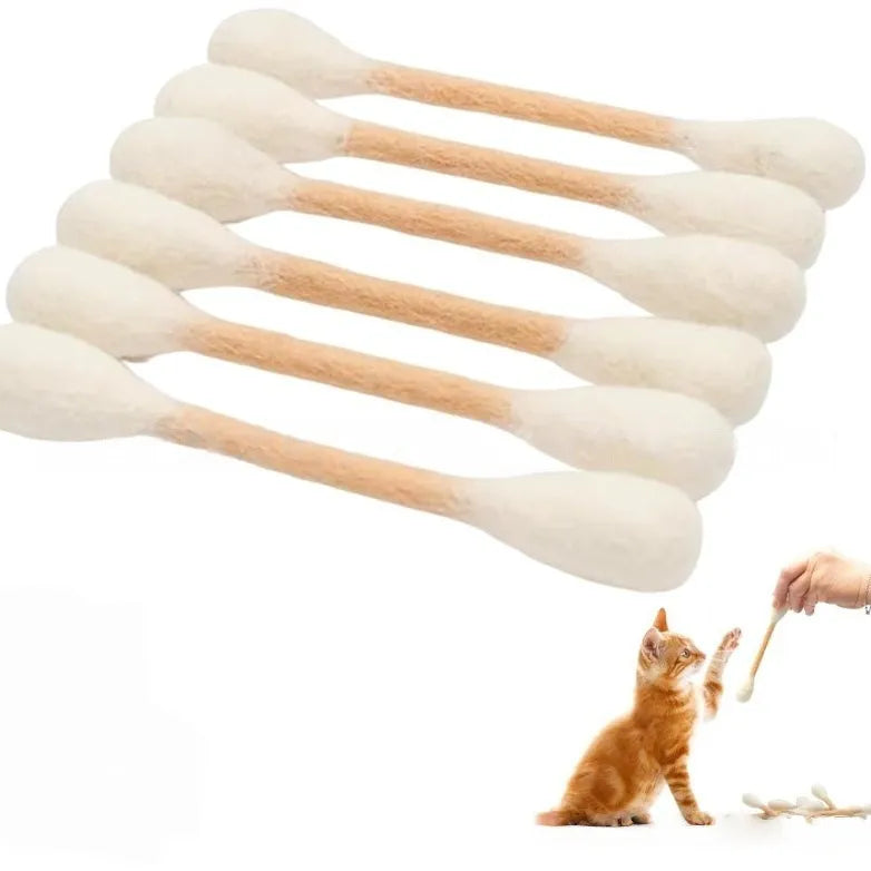 🐱6 Pcs Swabs Large Size Cat Toys with Catnip❤️For Happy, Healthy, and Active Indoor Cats