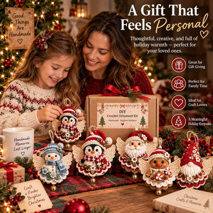 🎄 DIY Crochet Christmas Angel Ornament Kit – Make, Hang & Treasure✨