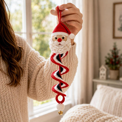 Crochet Snowman Spiral Ornament DIY Kit