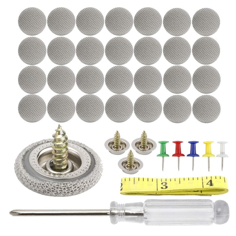 TYIIPLUS™ Car Roof Headliner Repair Clips – Fabric-Covered Retainer Buttons for Sagging Auto Ceiling Liner