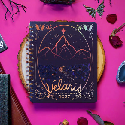 🌙 A Court of Thorns and Roses: Velaris 2027 Weekly Planner ✨ Fantasy Organizer