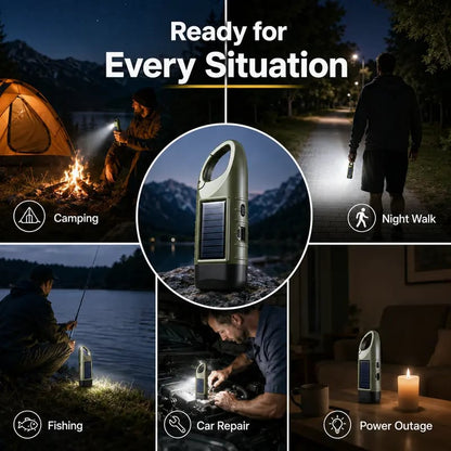 🔦Tyiiplus™ Hand Crank Flashlights – USB-C Rechargeable Emergency Lights