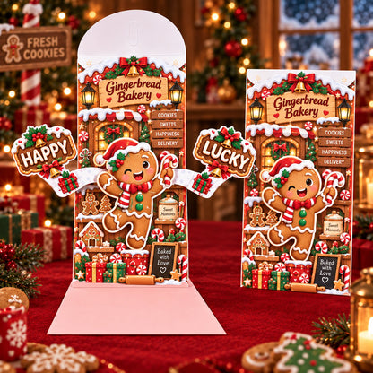 🎄Handmade 3D Christmas Money Card – Pop-Up Holiday Card with Cash Envelope & Message Space 💌✍💵