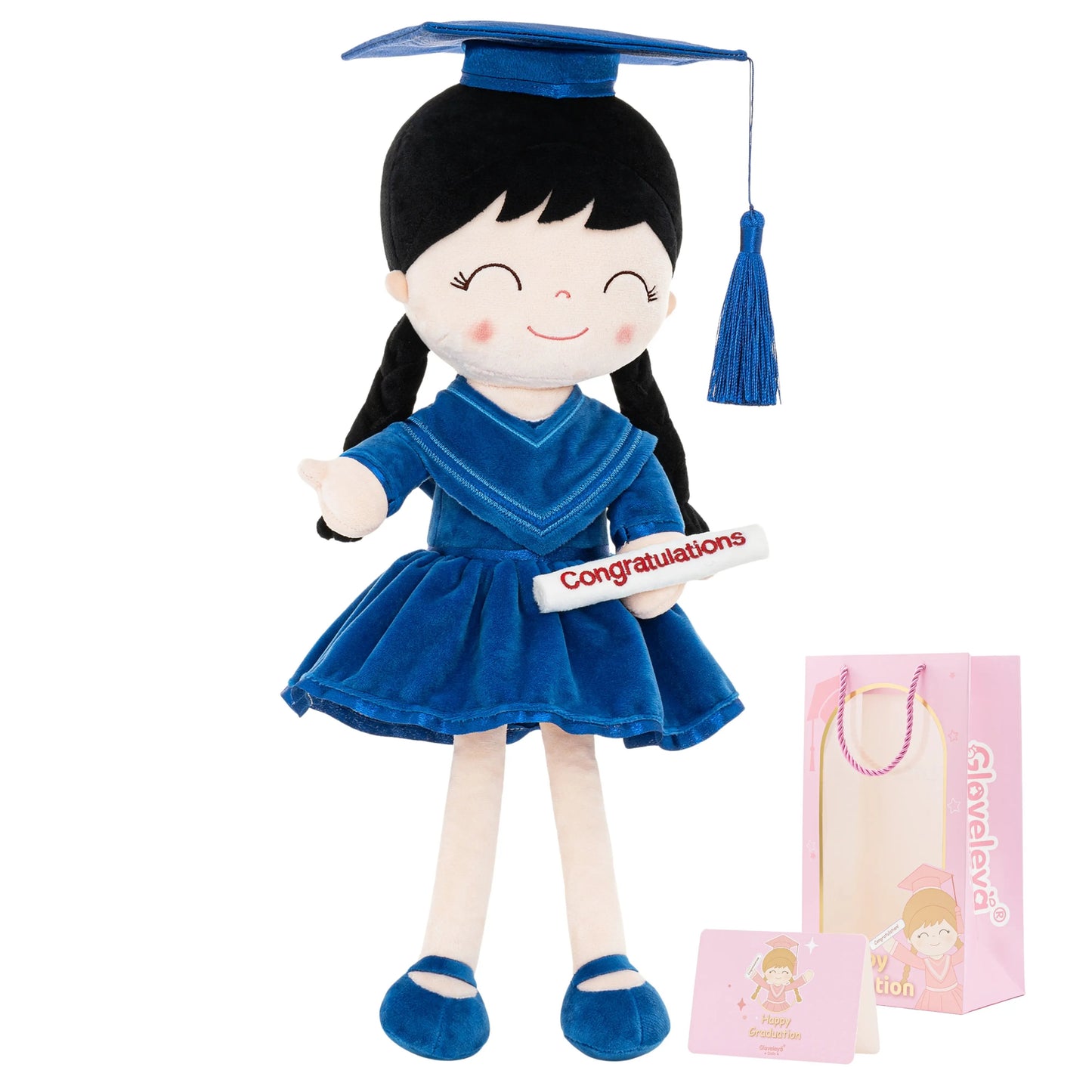 🎓 Gloveleya Class of 2026 Graduation Doll – 16” Soft Plush Keepsake Gift with Gift Bag