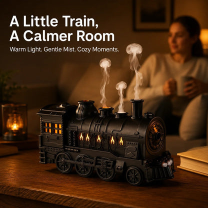 🚂♨️ Vintage Steam Train Aroma Oil Diffuser & Humidifier