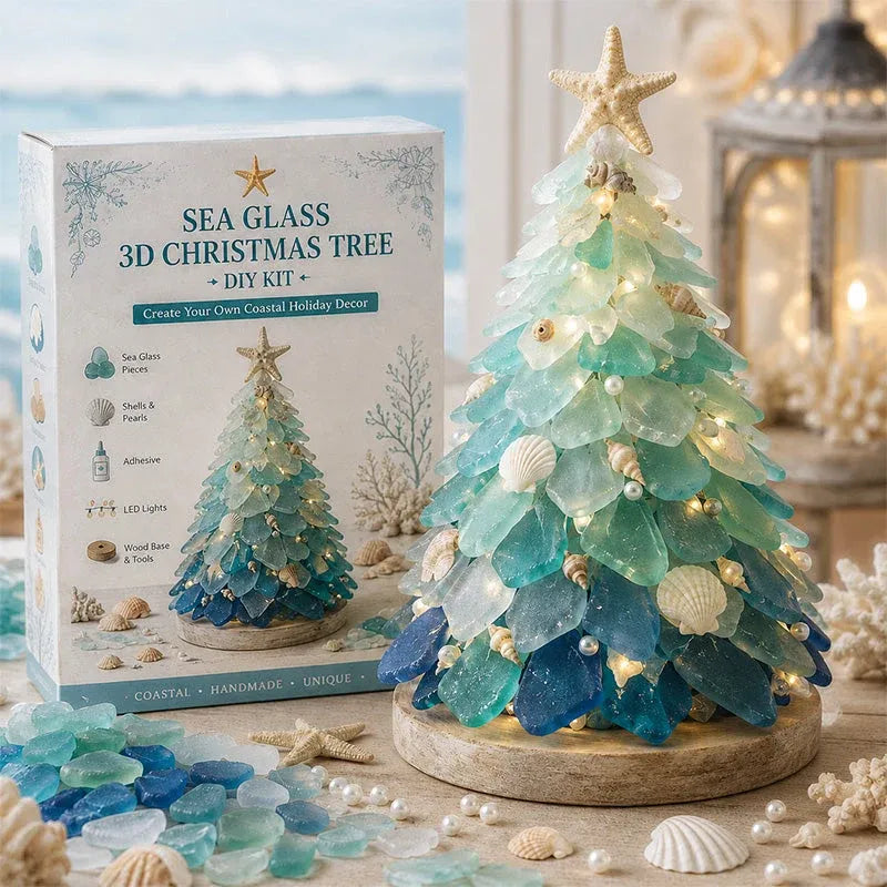 🌊✨ DIY 3D Sea Glass Art Kit – Beginner-Friendly, No Experience Needed | Coastal & Christmas Collection