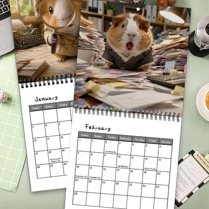 🥰2027 Cute Guinea Pig Adventures Wall Calendar