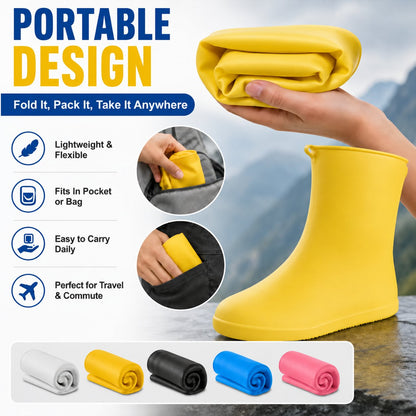 🌧️ Tyiiplus™ Heavy-Duty Non-Slip Reusable Waterproof Shoe Covers – Keep Shoes Clean & Dry