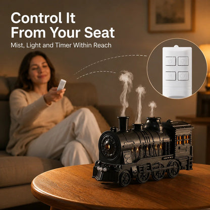 🚂♨️ Vintage Steam Train Aroma Oil Diffuser & Humidifier