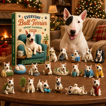 ✨Everyday Bull Terrier Advent Calendar 2026 - 24-Day Festive Countdown