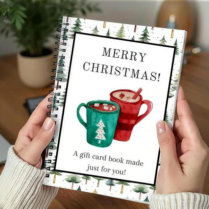 🔥🎁Ready for Christmas!🎅Christmas Gift Card Booklet -👍DIY Spiral-Bound Christmas Gift Card Holder Book
