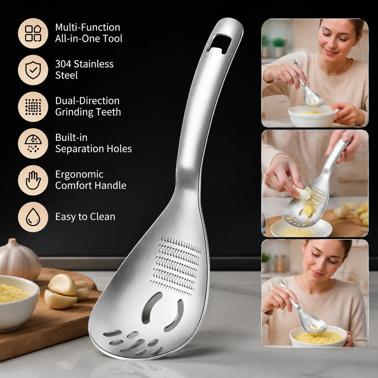 304 Stainless Steel Multi‑Purpose Kitchen Spoon 🥄 - image 4