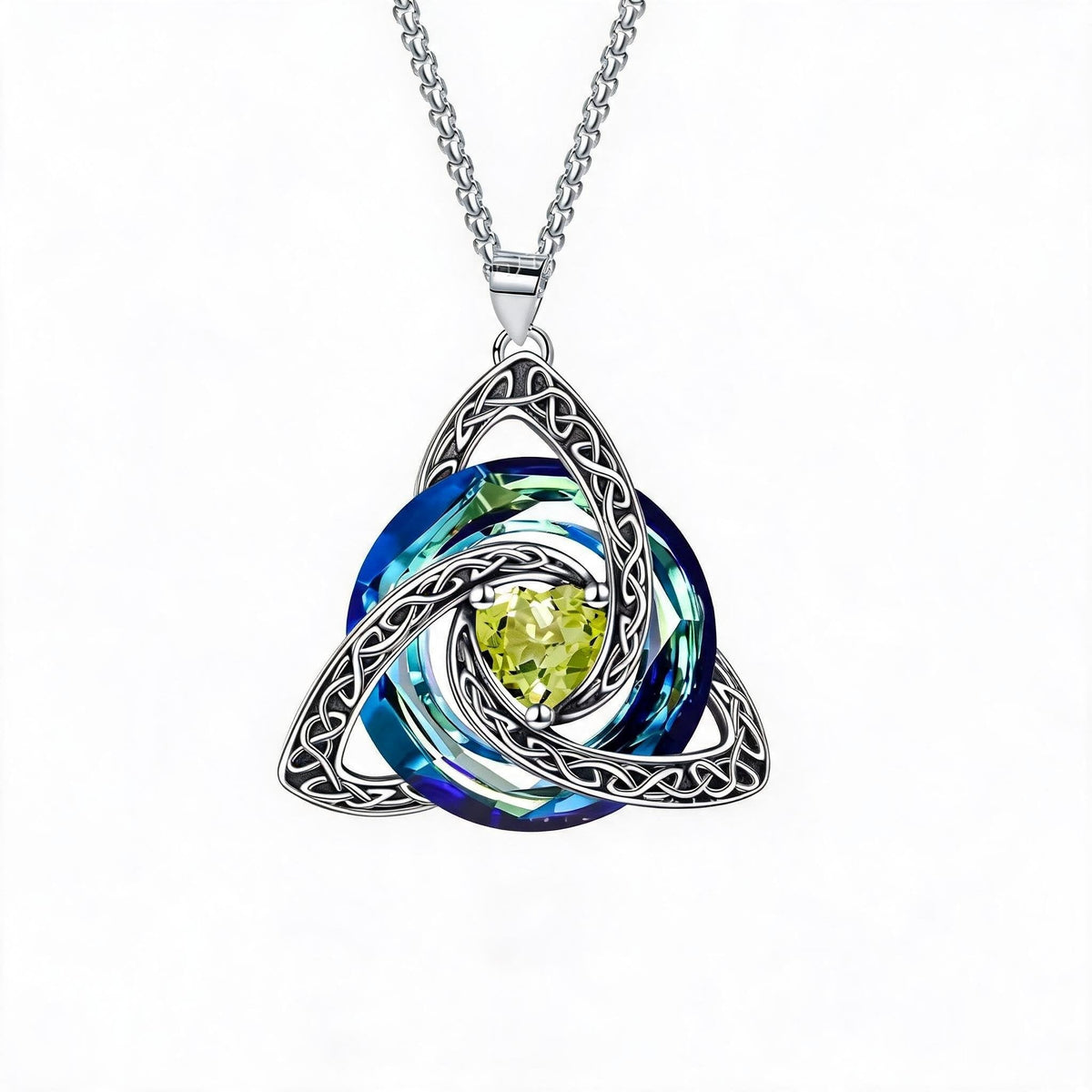 Birthstone Celtic Trinity Knot Necklace ✨