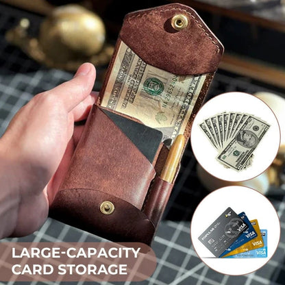 Tyiiplus™ Vintage Leather Wallet with Pen Slot