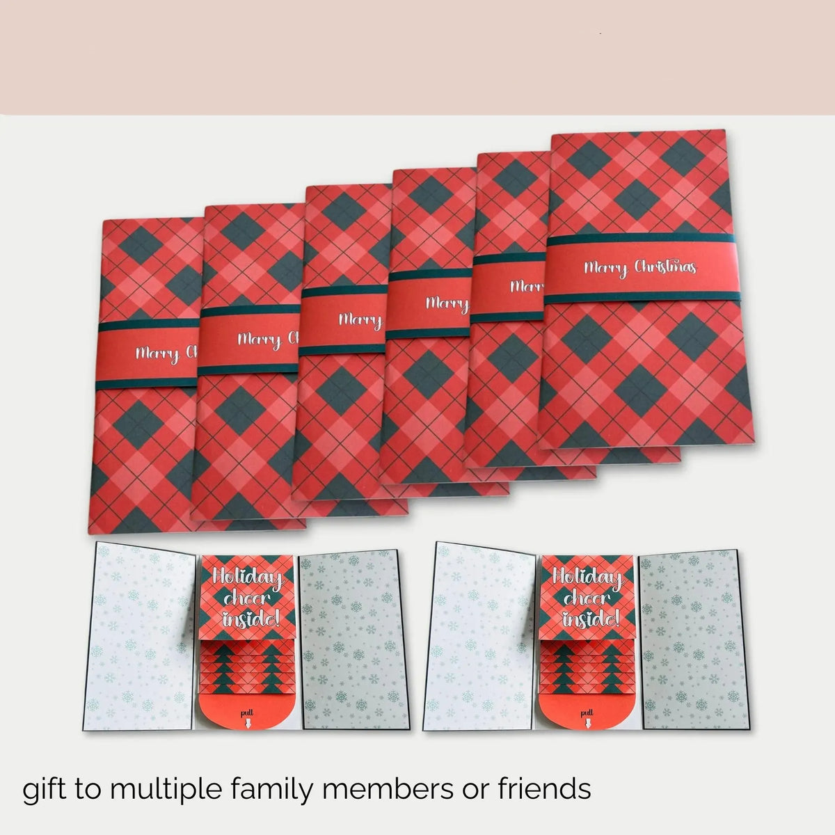 🎅🎁 New 2026 Waterfall Christmas Gift Card Booklet