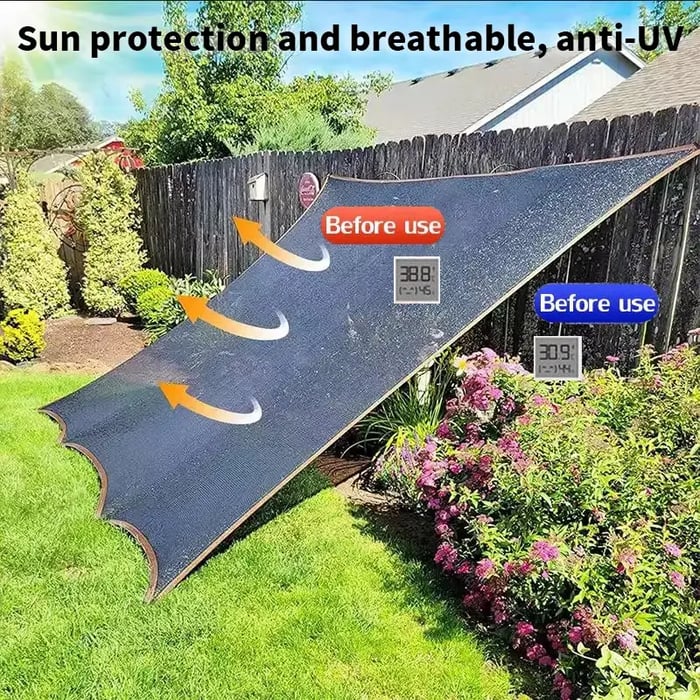UV-Resistant Shade Net with Grommets