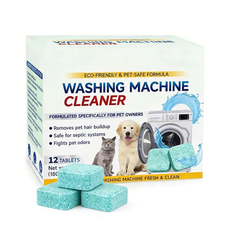 Washing Machine Cleaner Descaler - Deep Cleaning Tablets For HE Front Loader & Top Load Washer