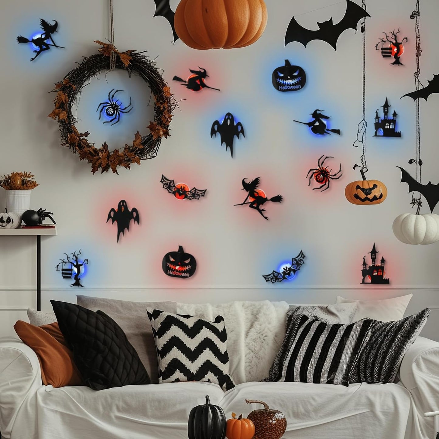 🎃Halloween HOT SALE 49% OFF 👻 Halloween LED Silhouette Wall Light Stickers