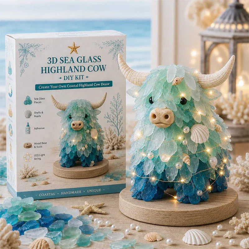 🌊✨ DIY 3D Sea Glass Art Kit – Beginner-Friendly, No Experience Needed | Coastal & Christmas Collection