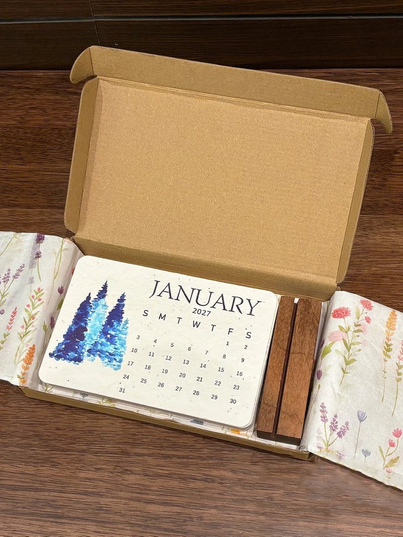 ✨🏆Early Holiday Sale 49% OFF🌱Eco-Friendly Plantable “Timeless” Seed Calendar 2027