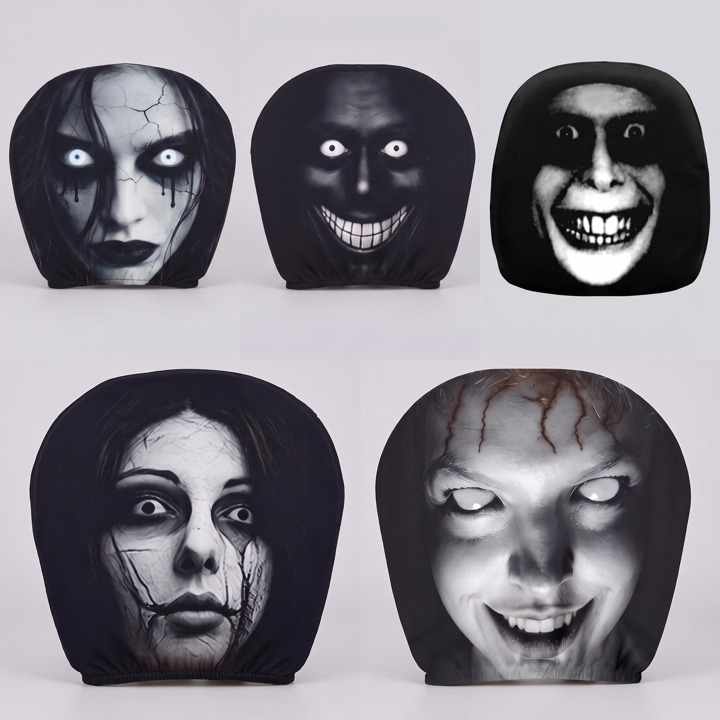 Tyiiplus™ HauntedHead Phantom Headrest Covers