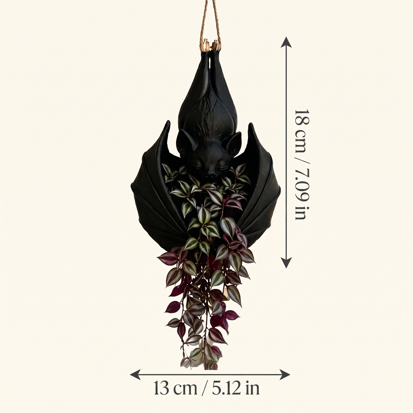 🦇 HOT SALE | Gothic Bat Hanging Planter – Unique Indoor & Outdoor Plant Decor