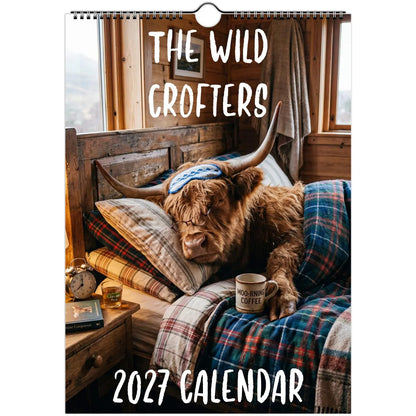 🐮The Wild Crofters 2027 Calendar | Funny Highland Cow & Farm Animals | Gift for Animal Lovers