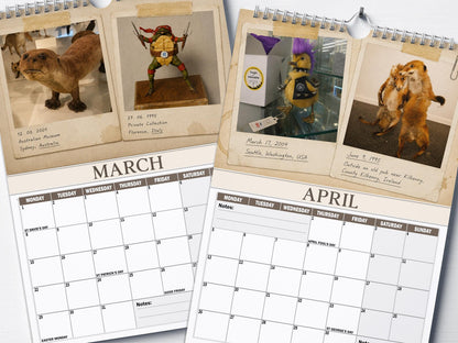 😂Bad Taxidermy Calendar 2027 – Funny & Bizarre Animal Specimens
